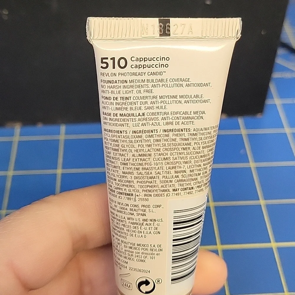 Revlon PhotoReady Candid Foundation New Pump 22ml Tube - 510 Cappuccino